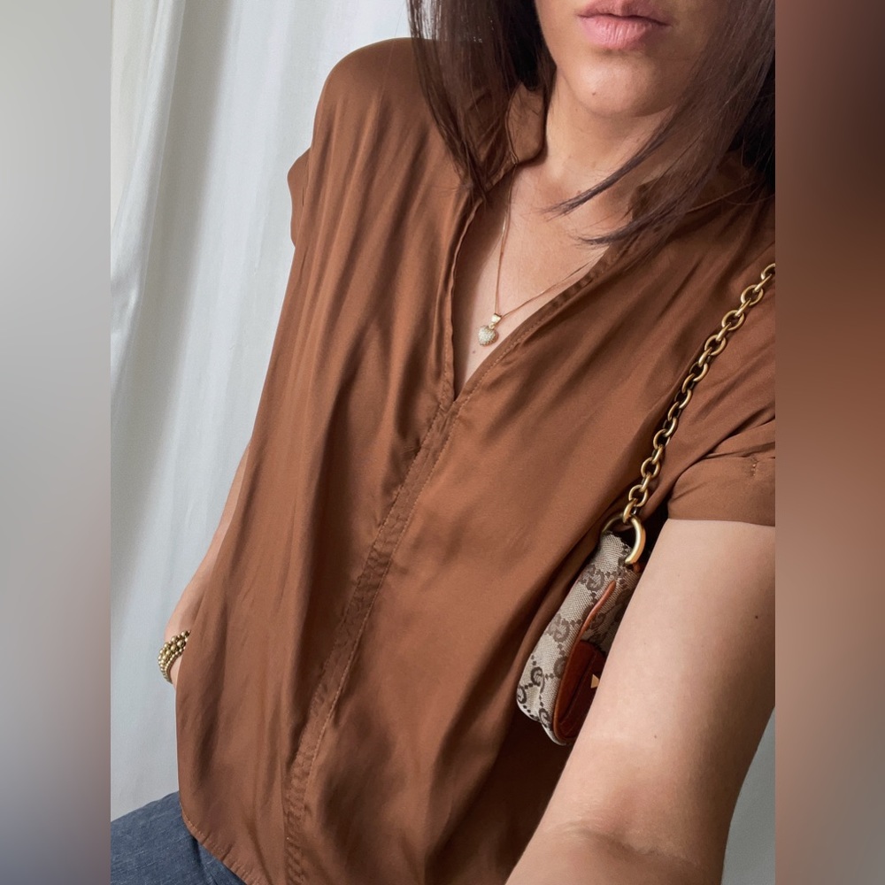 Size S • TOP silky smooth top — In Rust - Picture 2 of 6